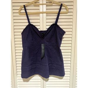 Marc by Marc Jacobs Sweetheart Eyelet Purple Top